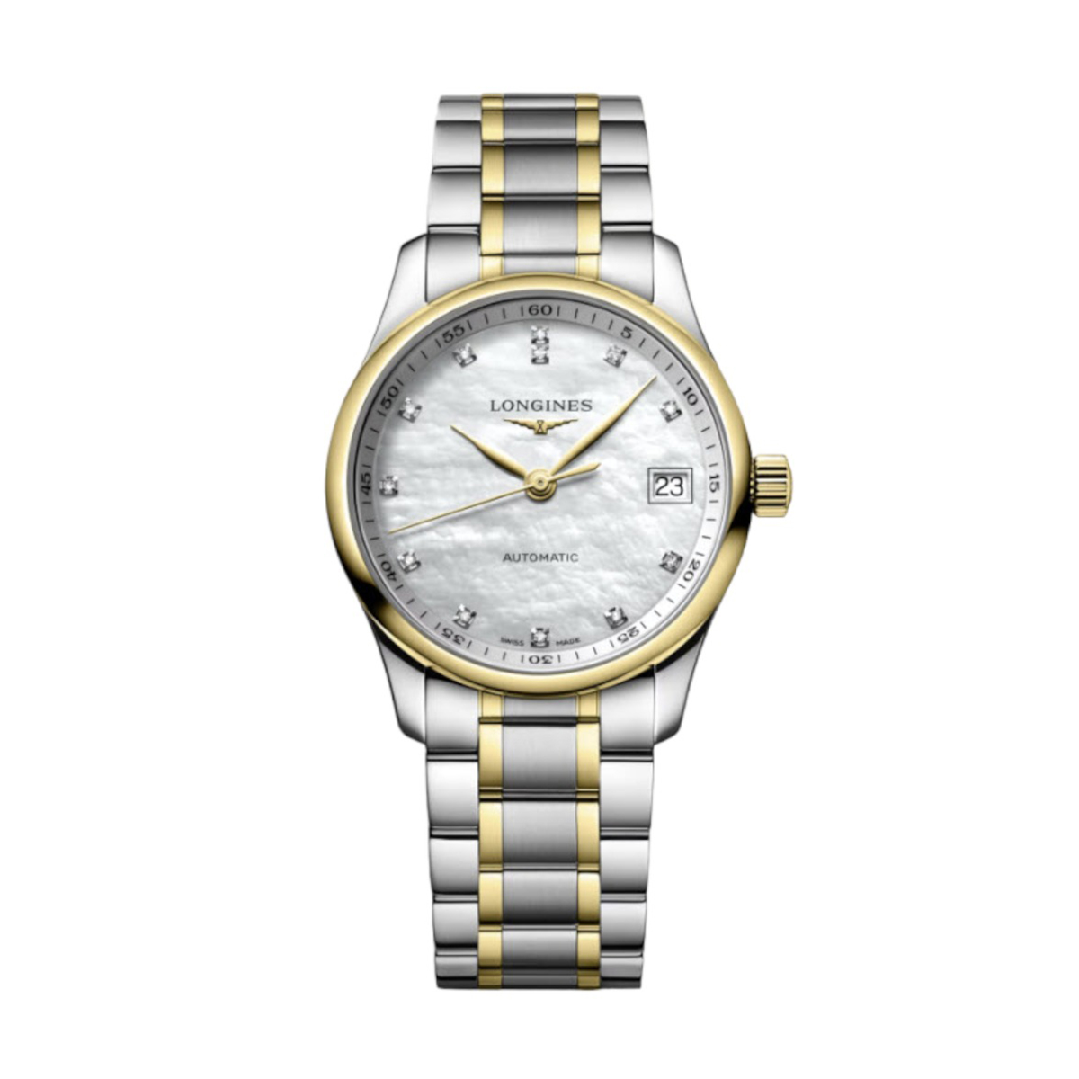 Longines Masters Collection 34mm Women's Watch, White Mother of Pearl Dial