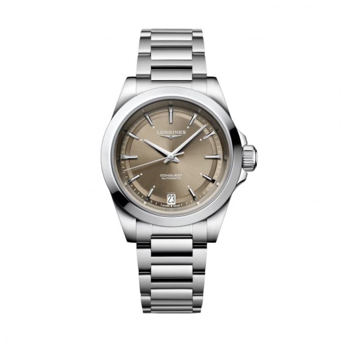 Longines Conquest Sport 34mm Women's Watch, Sunray Brown Dial