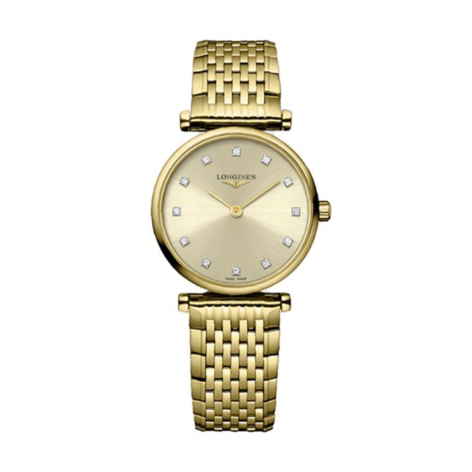 Longines La Grande Classique 24mm Women's Watch, Golden Dial