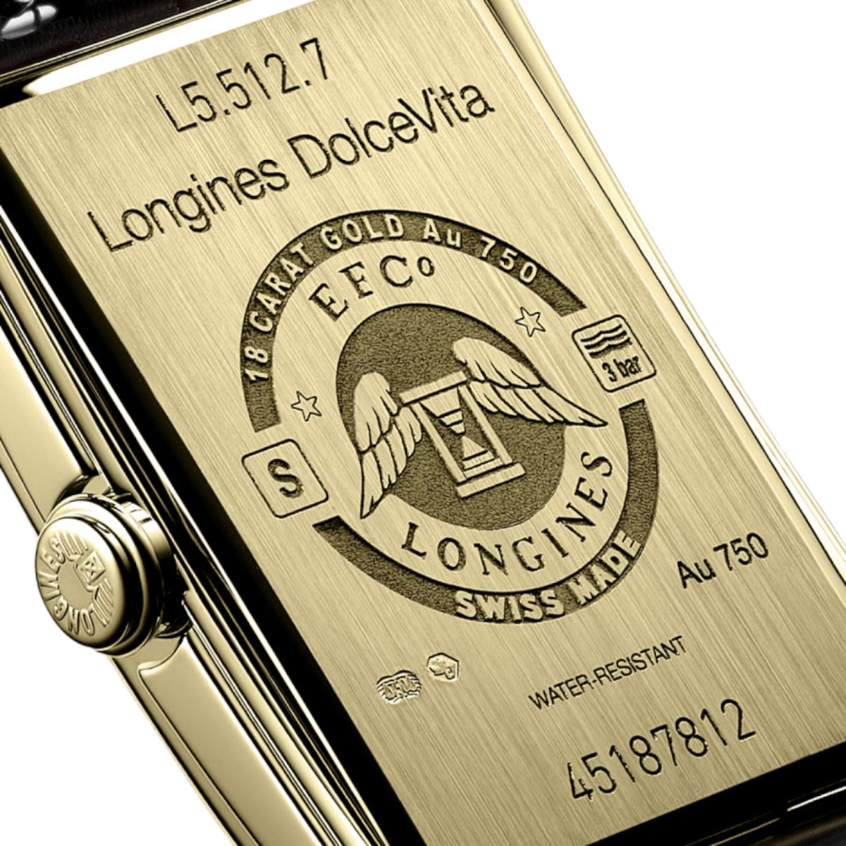 Longines Dolcevita 23x37mm Women's Watch, Silver Flinque and Diamond Dial