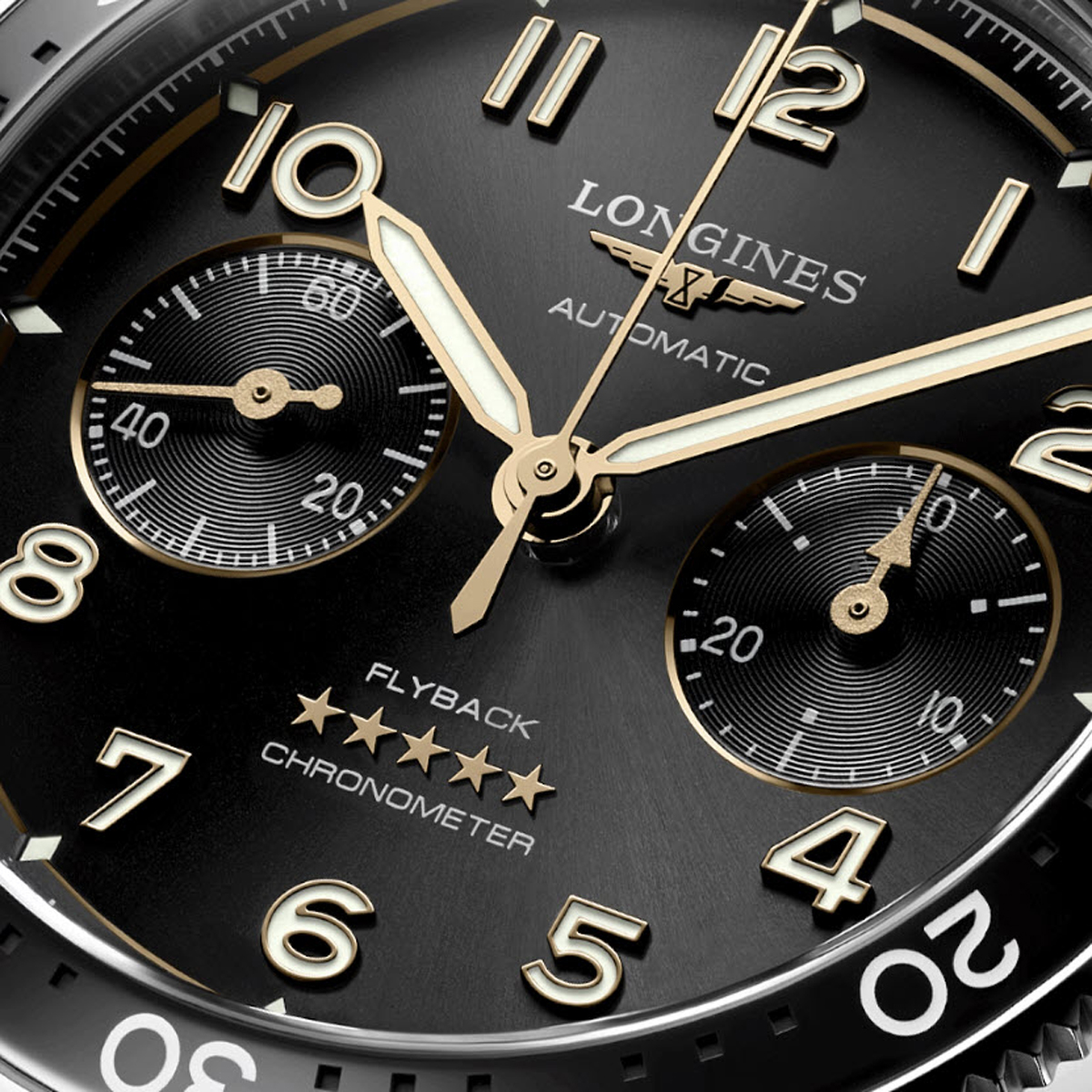 Longines Spirit 42mm Men's Watch, Sunray Black and Bronze Dial