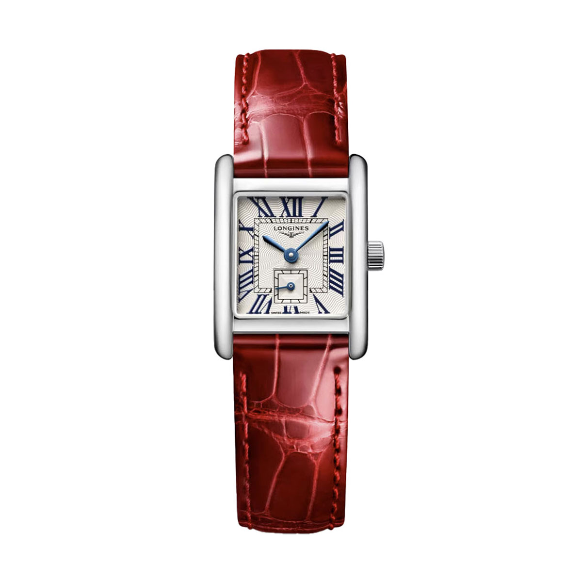 Longines Mini Dolcevita 21.50 x 29mm Women's Watch, Red Strap and ...