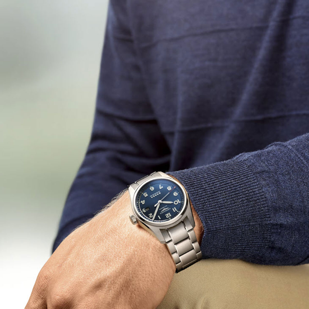 Longines Spirit 42mm Men's Watch, Sunray Blue Dial