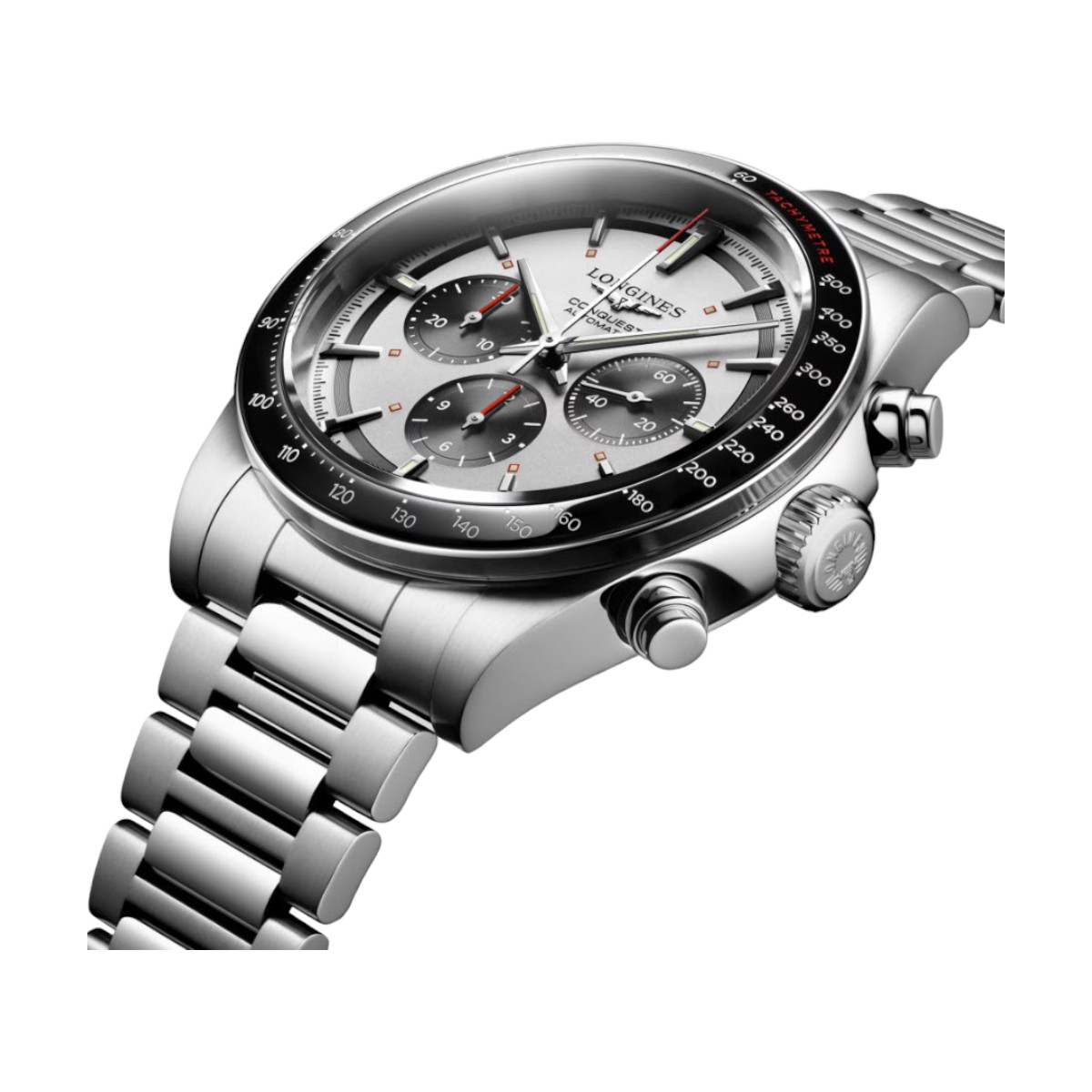 Longines Conquest 42mm Men's Watch, Silver Dial