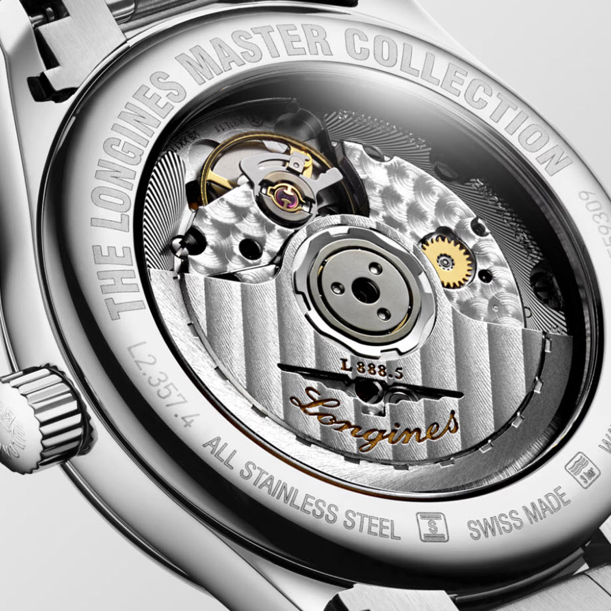 Longines Master Collection 34mm Women's Watch, Beige and Diamond Dial