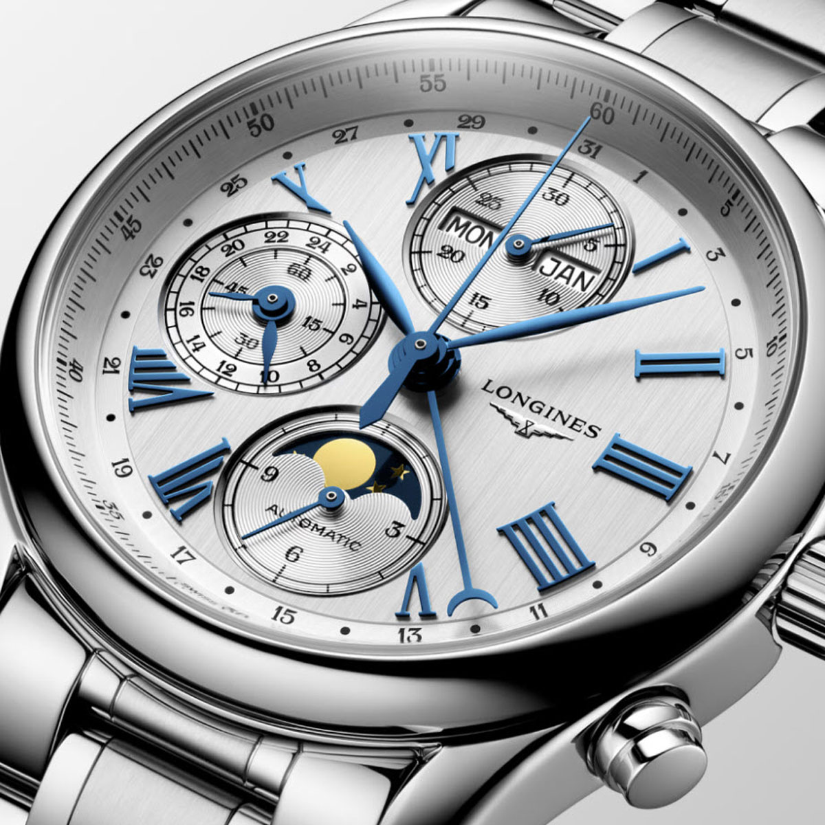 Longines Master Collection 40mm Men's Watch, Silver Dial