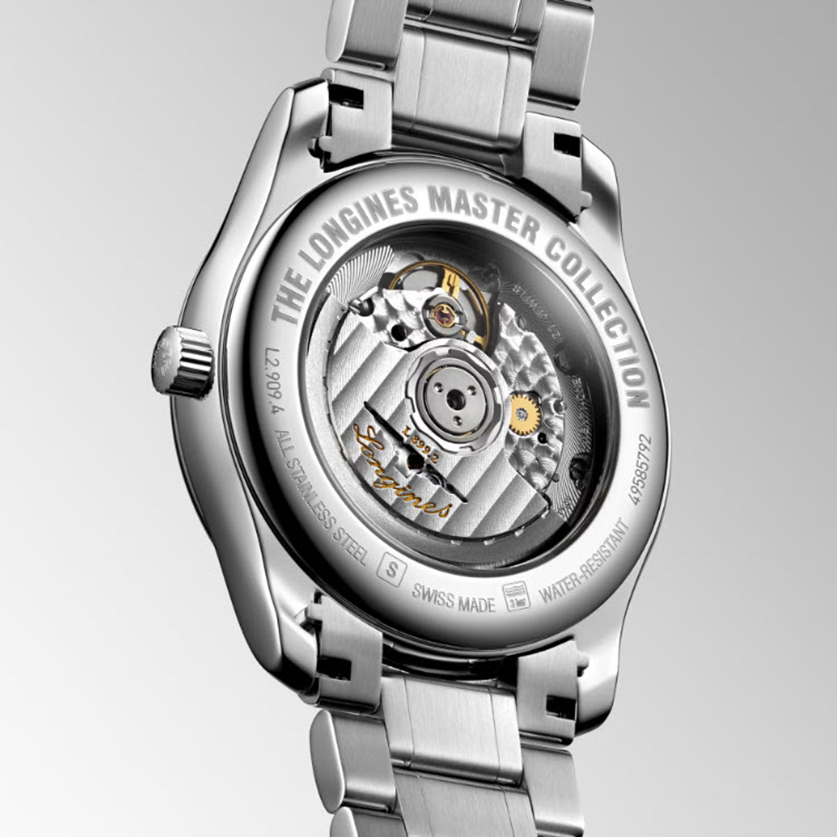 Longines Master Collection 40mm Men's Watch, Silver Barleycorn Dial