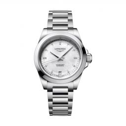 Longines Conquest Sport 34mm Women's Watch, Sunray Brown