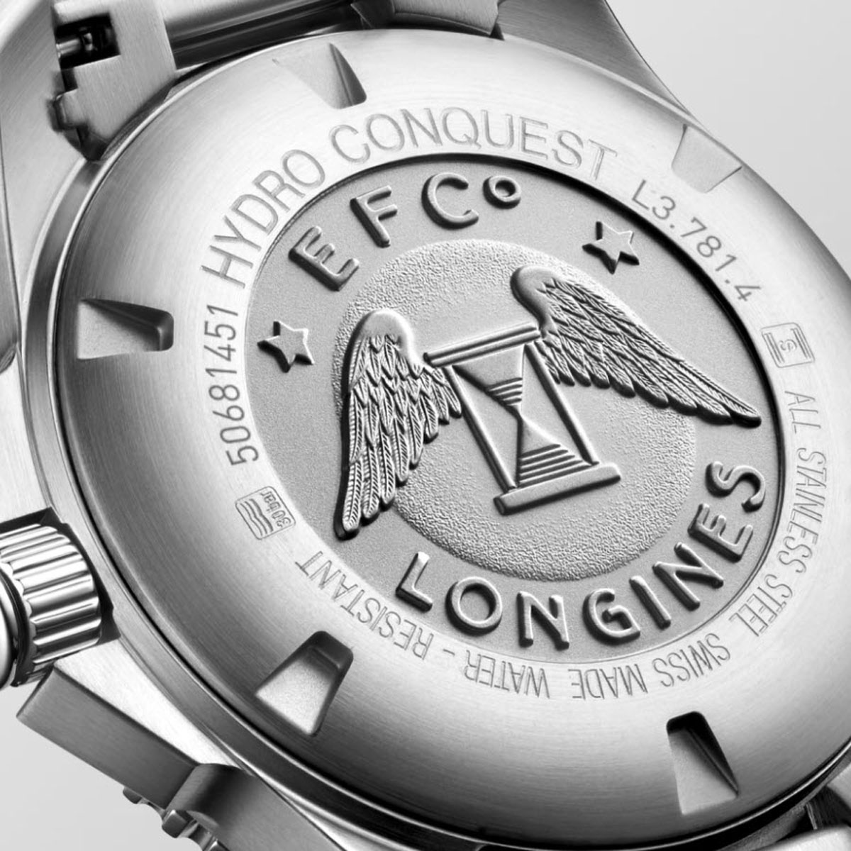 Longines Hydroconquest 41mm Men's Watch, Sunray Black Dial