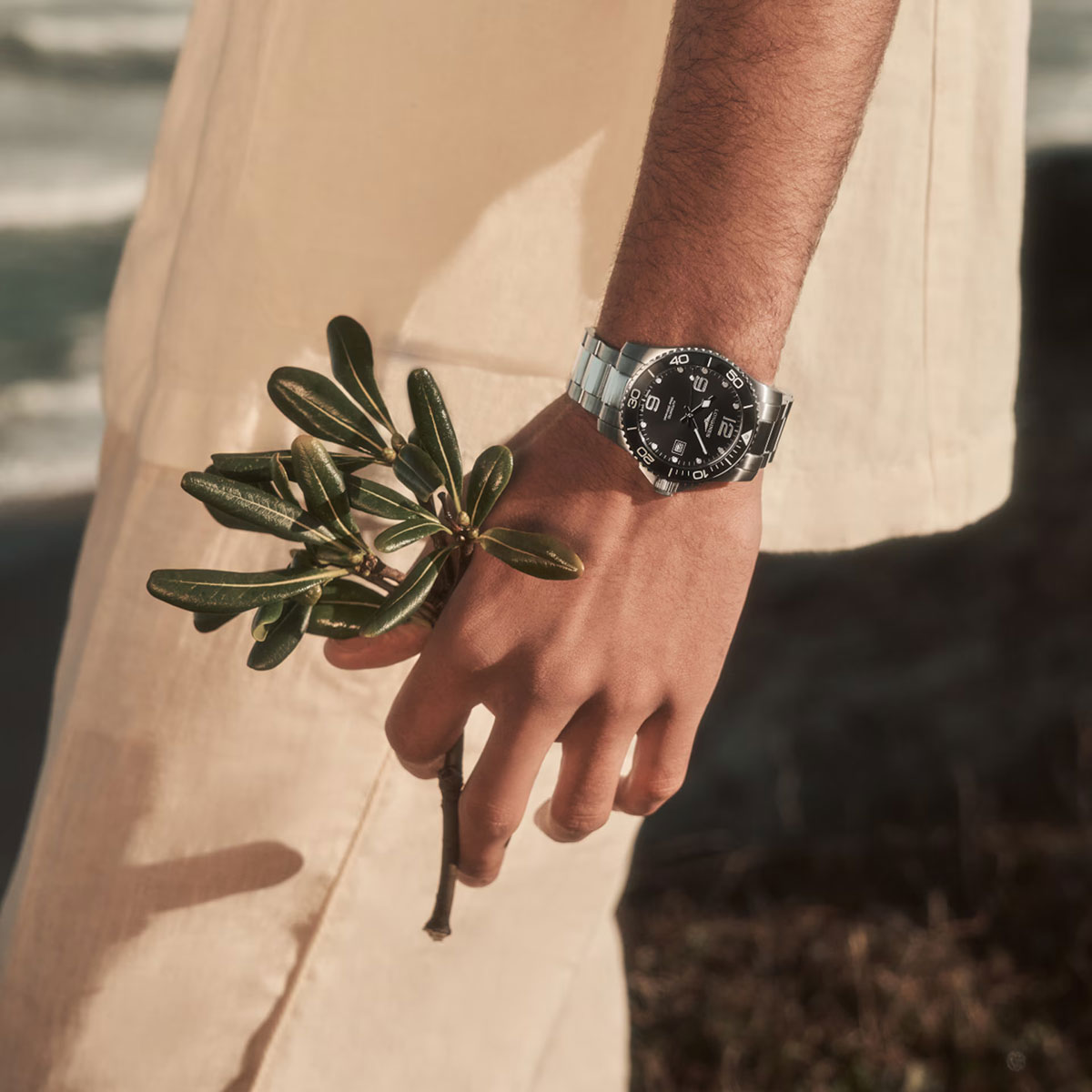 Longines Hydroconquest 41mm Men's Watch, Sunray Black Dial