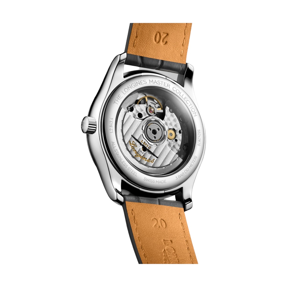 Longines Master Collection 38.50mm Men's Watch, Silver Dial