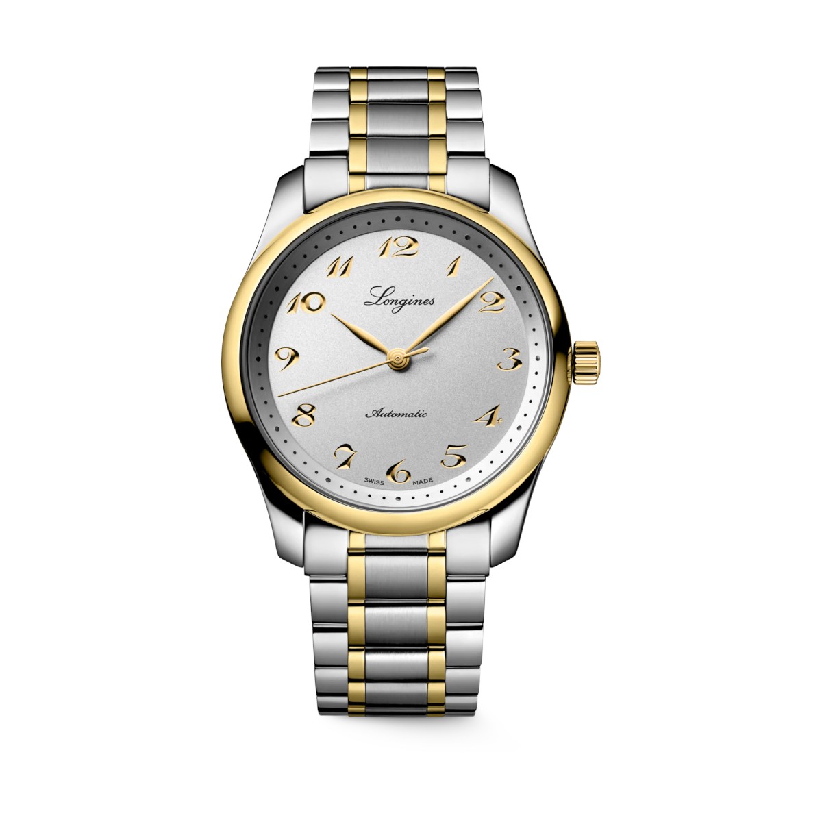 Longines Master Collection 40mm Watch, Silver and Yellow Gold Dial