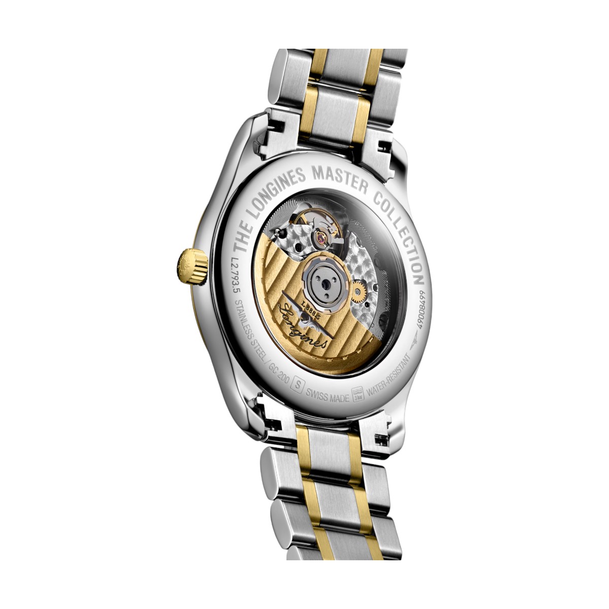 Longines Master Collection 40mm Watch, Silver and Yellow Gold Dial