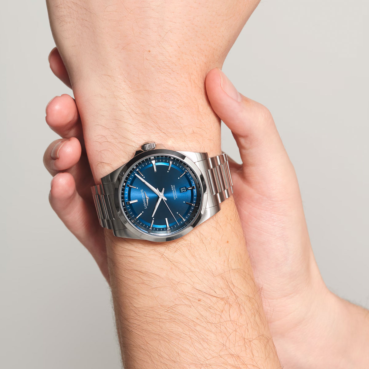 Longines Conquest 41mm Watch, Sunray Blue Dial