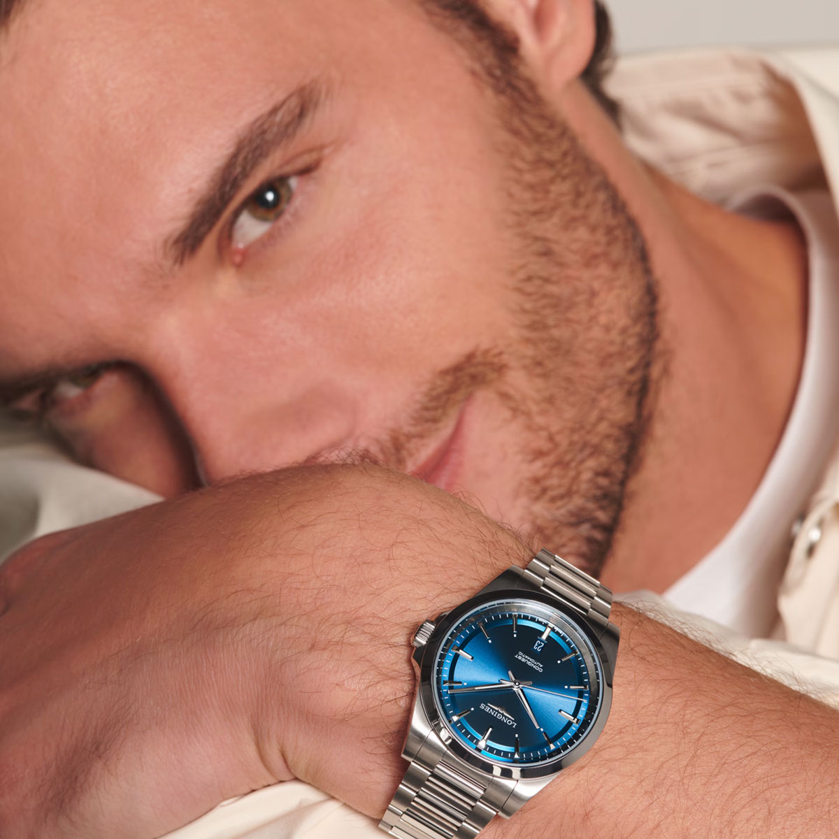 Longines Conquest 41mm Watch, Sunray Blue Dial