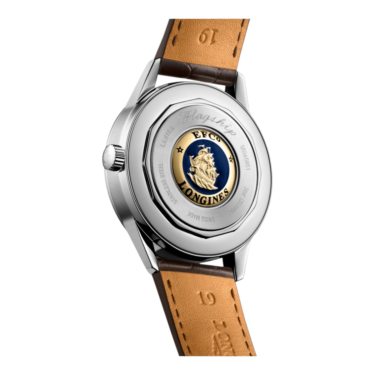 Longines Flagship Heritage Moonphase 38.50mm Men's Watch, Silver Dial