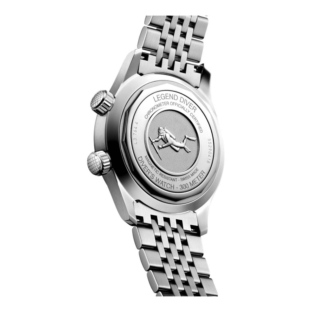 Longines Legend Diver 39mm Men's Watch, Black Dial