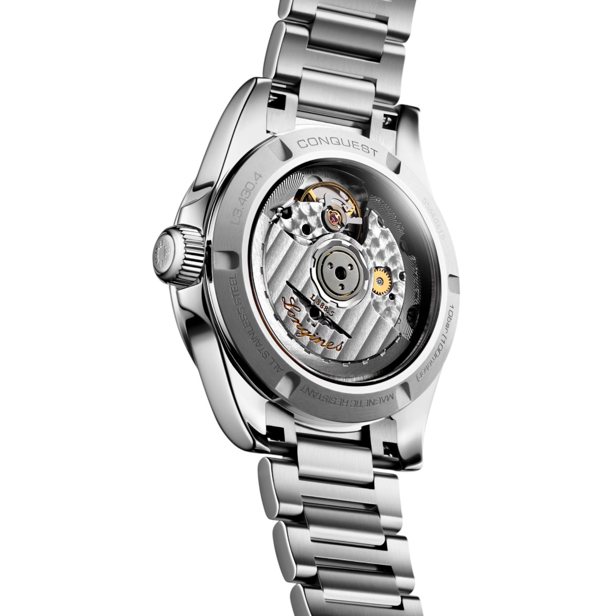 Longines Conquest 34mm Women's Watch, Silver Dial
