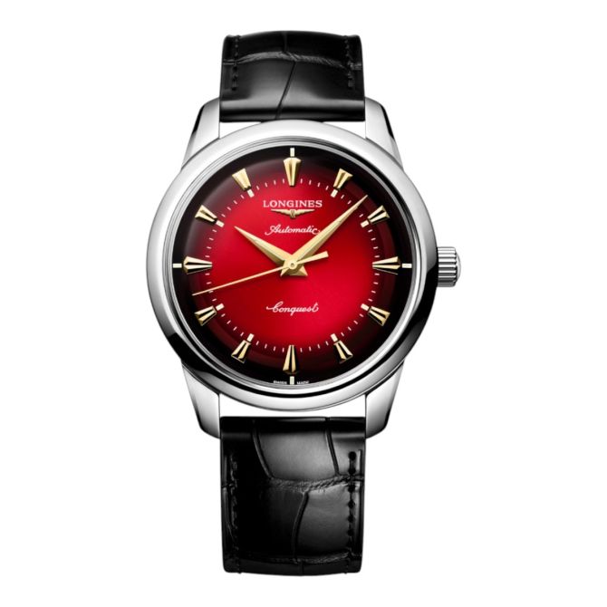 Longines Conquest Heritage Year Of The Snake Edition 40mm Men's Watch, Red Dial