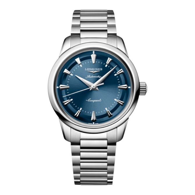 Longines Conquest Heritage 38mm Men's Watch, Blue Dial