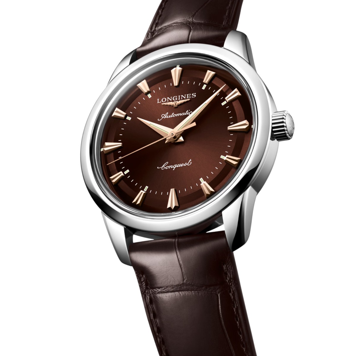 Longines Conquest Heritage 40mm Men's Watch, Brown Dial