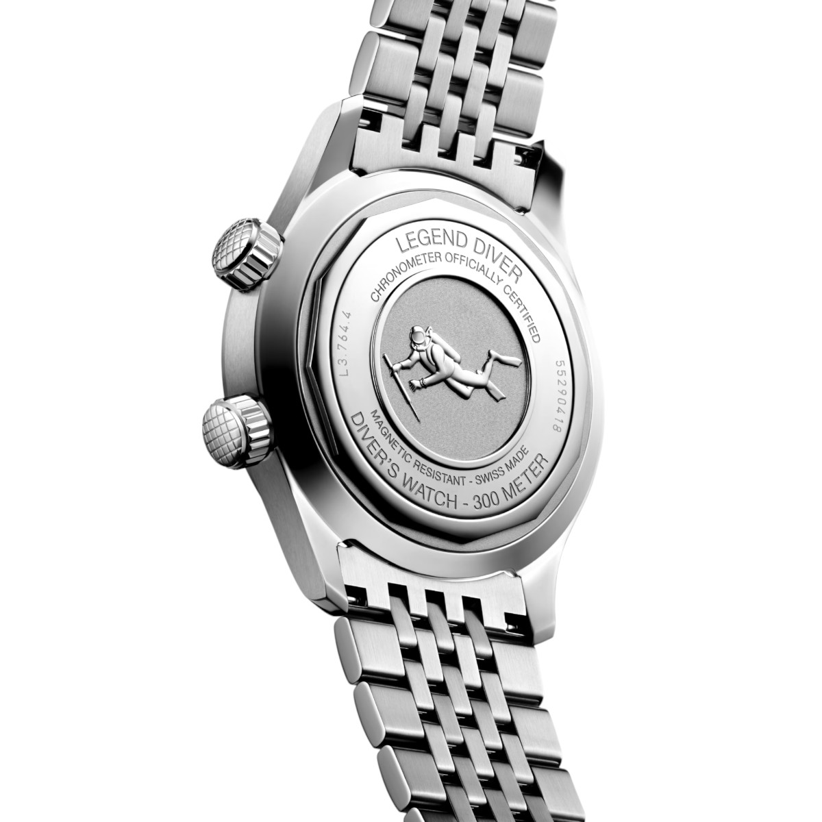 Longines Legend Diver 39mm Men's Watch, White Dial
