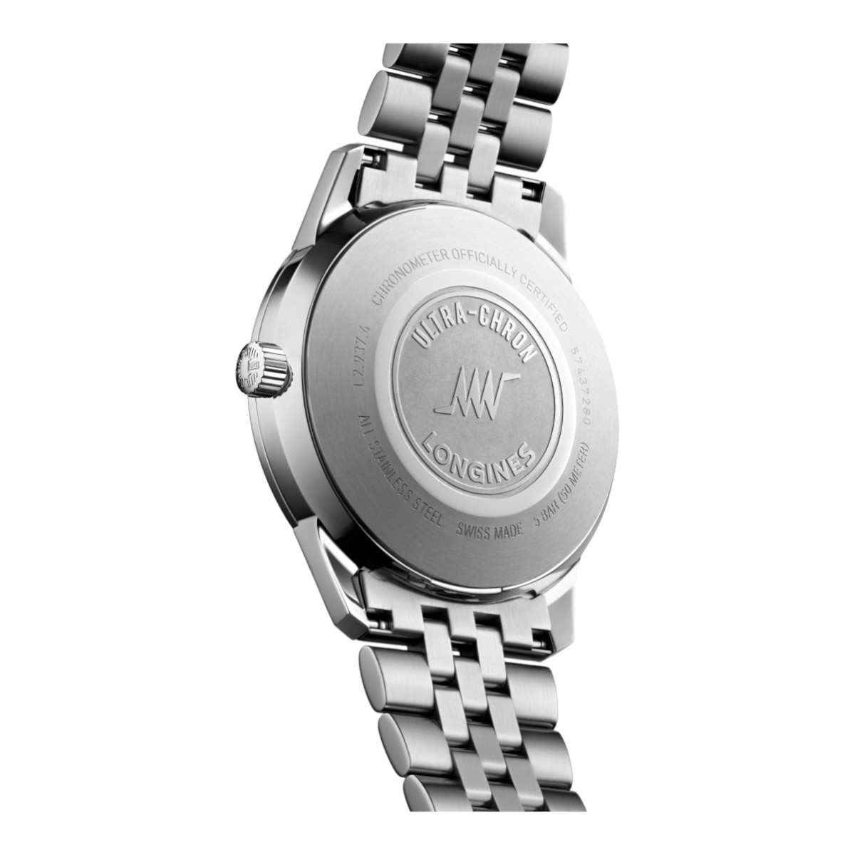 Longines Ultra Chron Classic Automatic 40mm Watch, Sunray Silver Dial