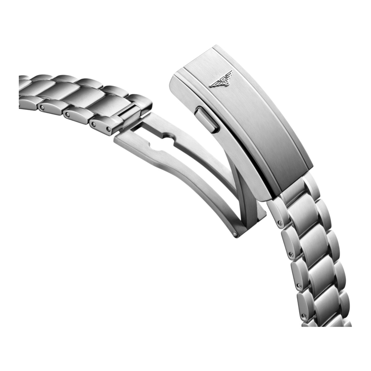 Longines Spirit Pilot Automatic 39mm Men's Watch, Matte Black Dial and Stainless Steel Bracelet