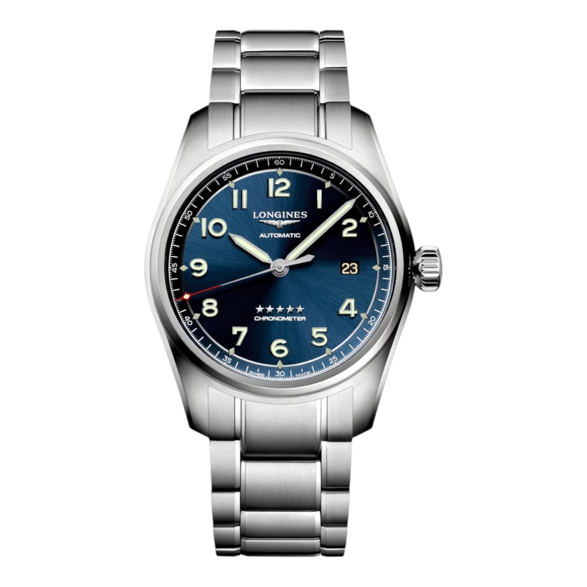 Longines Spirit 40mm Men's Watch, Blue Dial