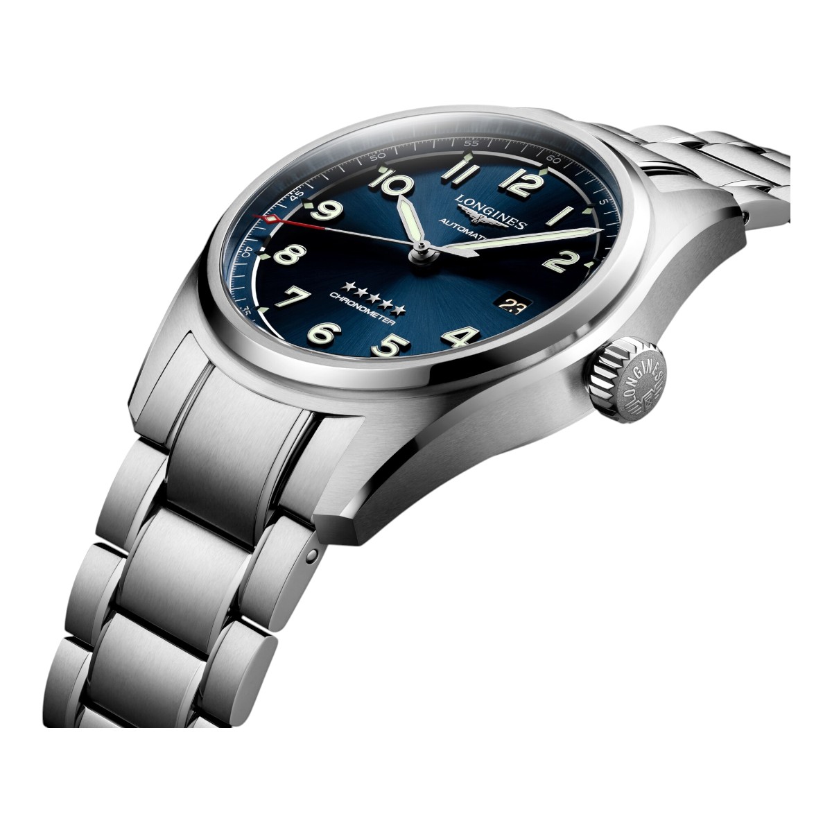 Longines Spirit 40mm Men's Watch, Blue Dial