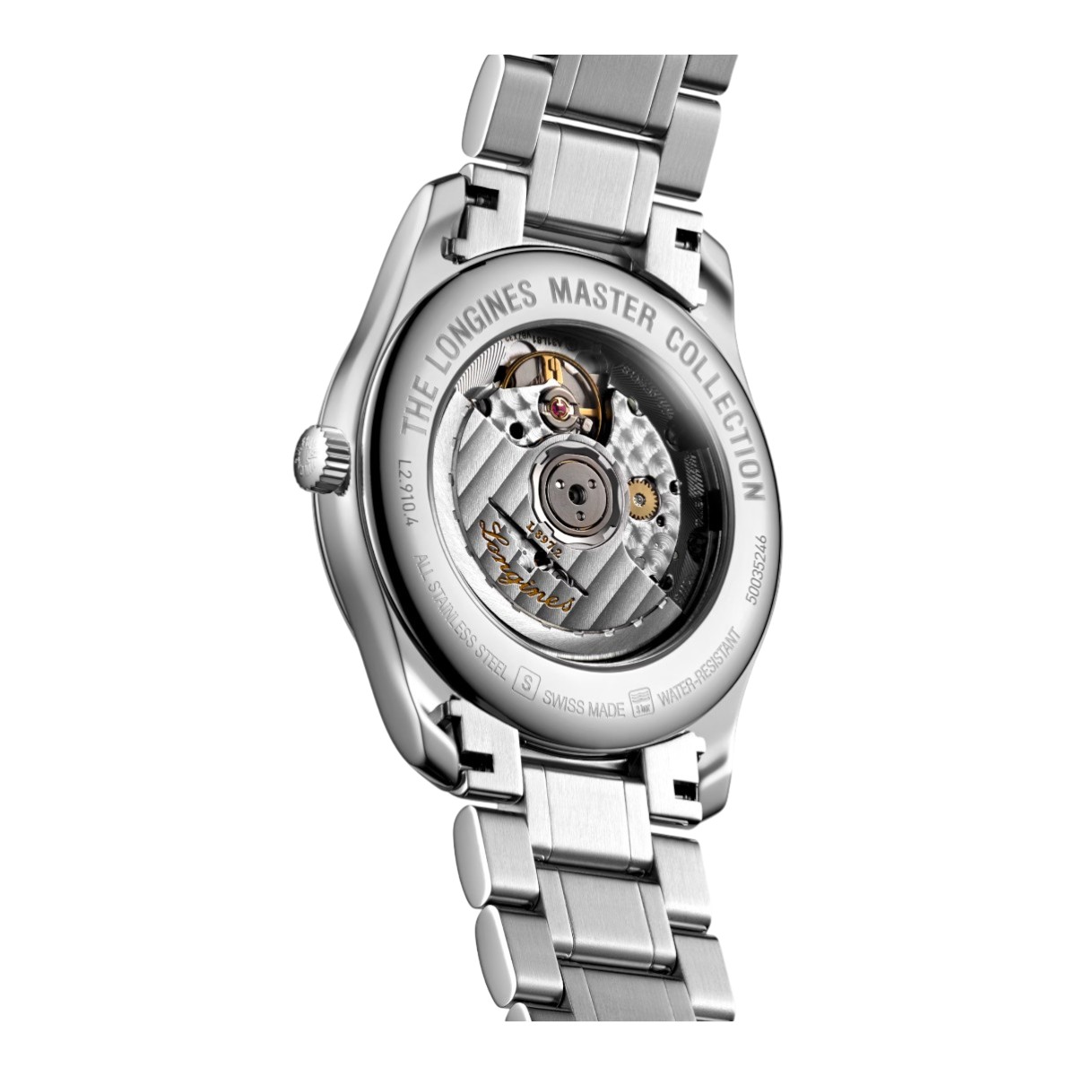 Longines Master Collection Automatic 40mm Men's Watch, Silver Barleycorn Dial