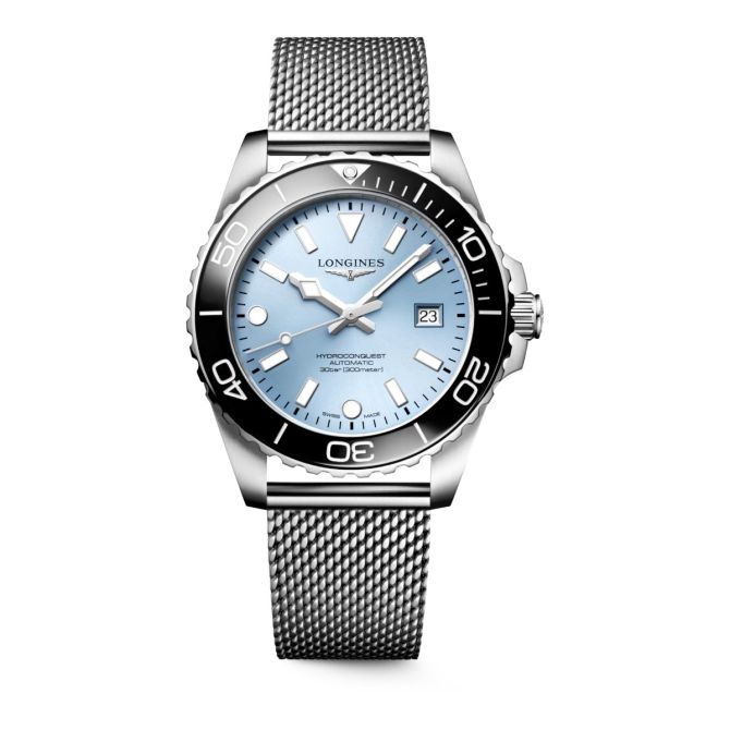 Longines Hydroconquest Automatic 42mm Men's Watch, Light Blue Dial