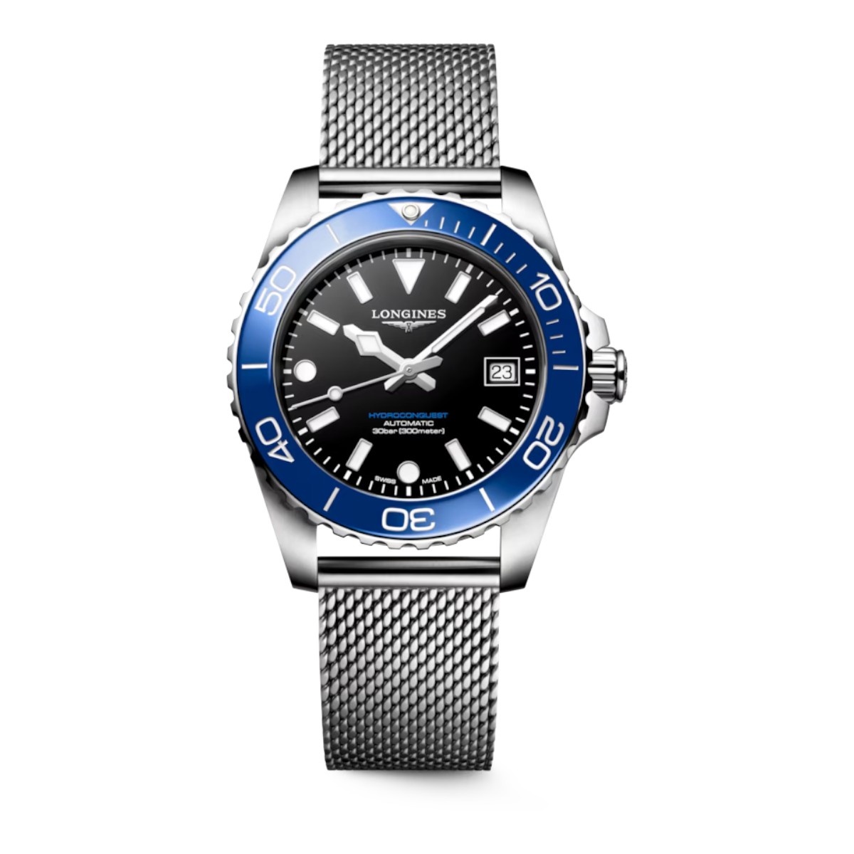 Longines Hydroconquest Automatic 39mm Men's Watch, Blue and Black Dial