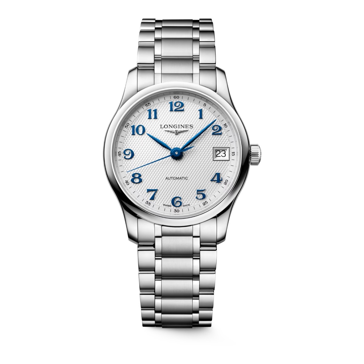 Longines Master Collection Automatic 34mm Women's Watch, Silver Dial