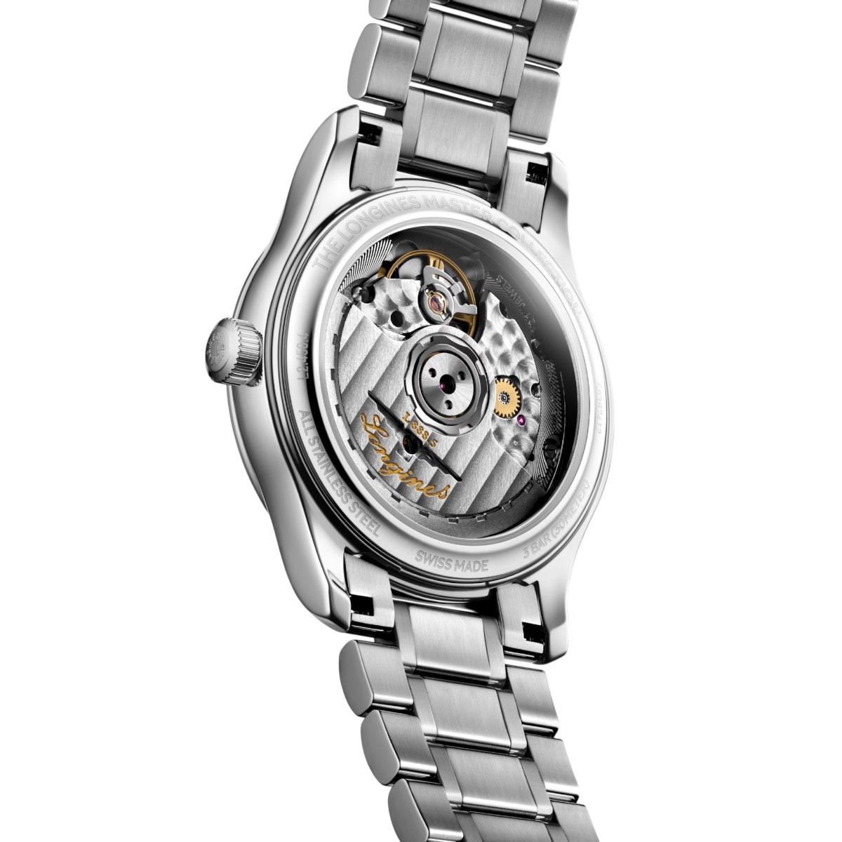 Longines Master Collection Automatic 34mm Women's Watch, Silver Dial