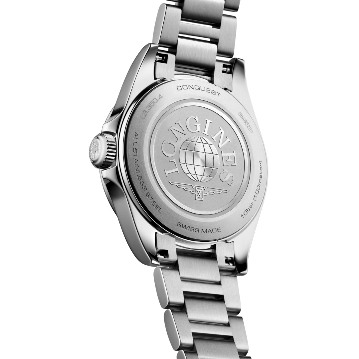 Longines Conquest Quartz 30mm Women's Watch, Lavender Mauve Dial