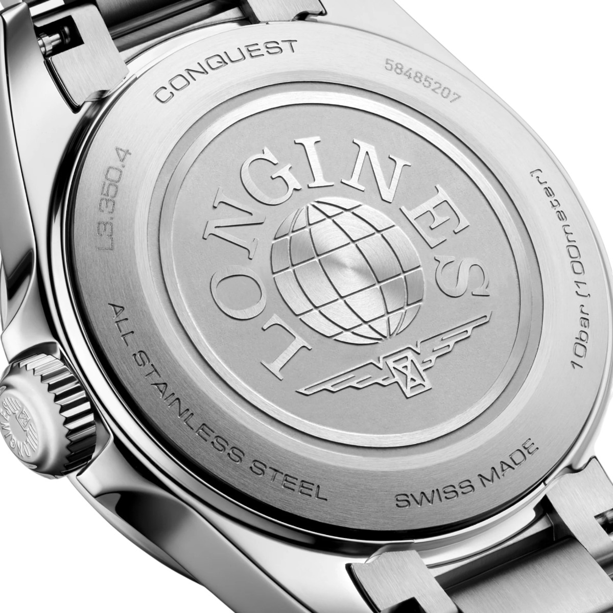 Longines Conquest Quartz 30mm Women's Watch, White Mother Of Pearl