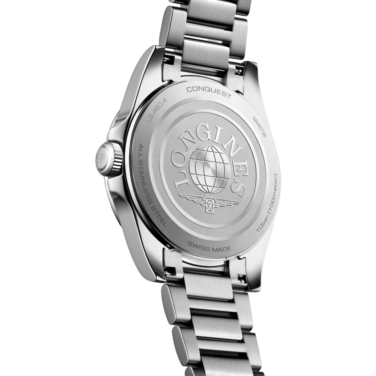 Longines Conquest Quartz 34mm Women's Watch, Lavender Mauve Dial