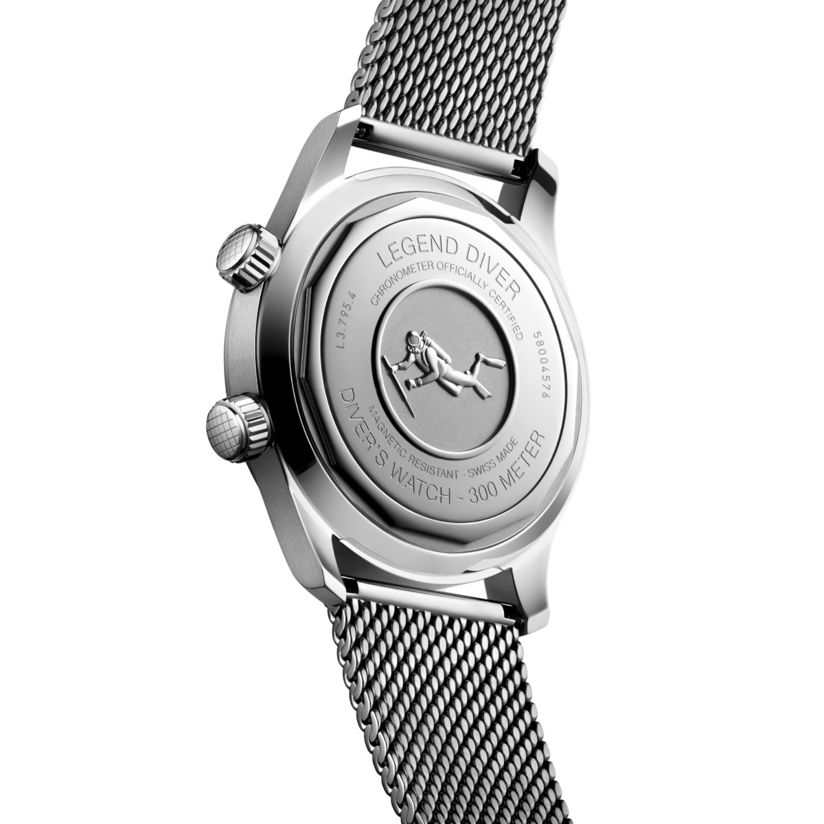 Longines Legend Diver 59 Automatic 42mm Men's Watch, Black Dial