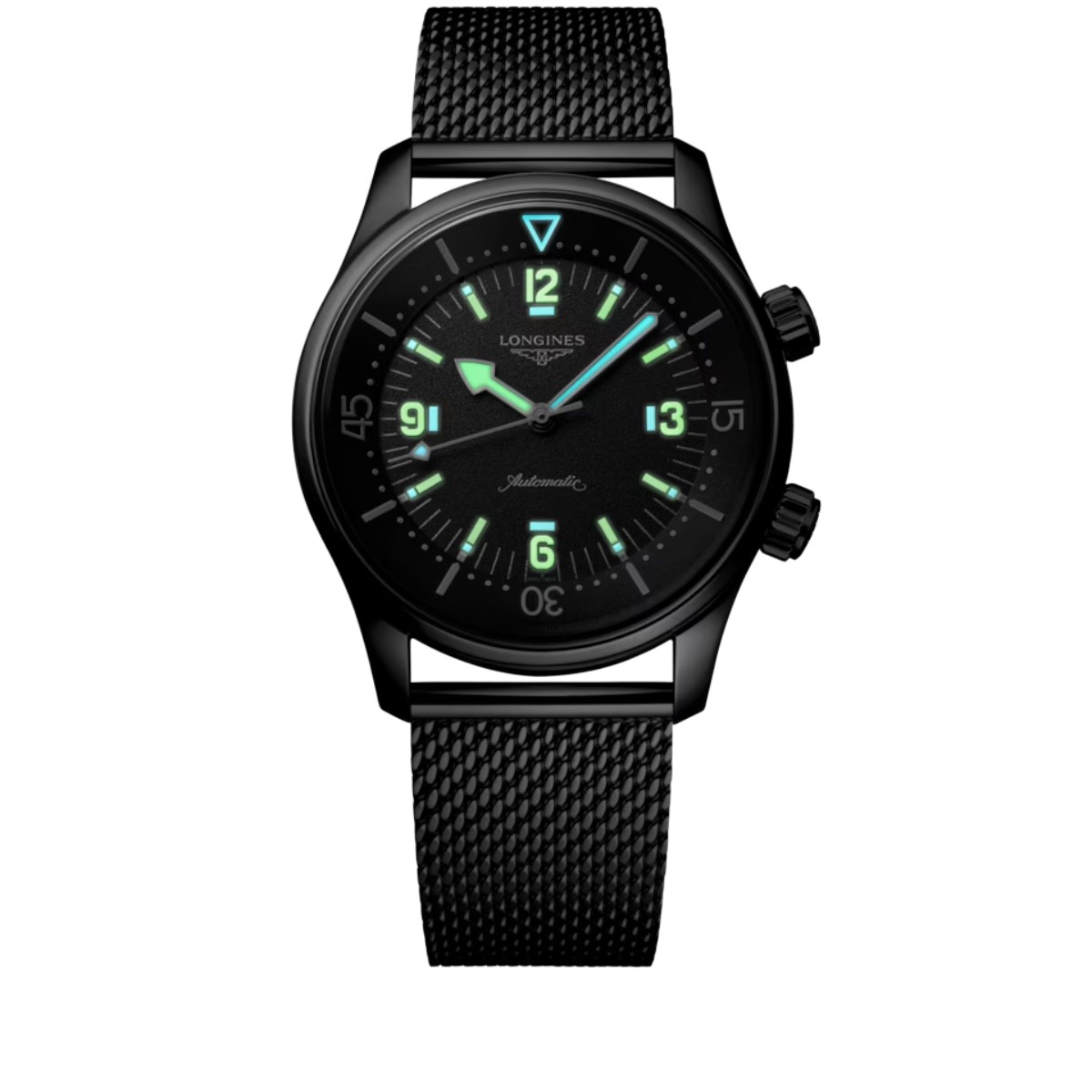 Longines Legend Diver 59 Automatic 42mm Men's Watch, Black Dial