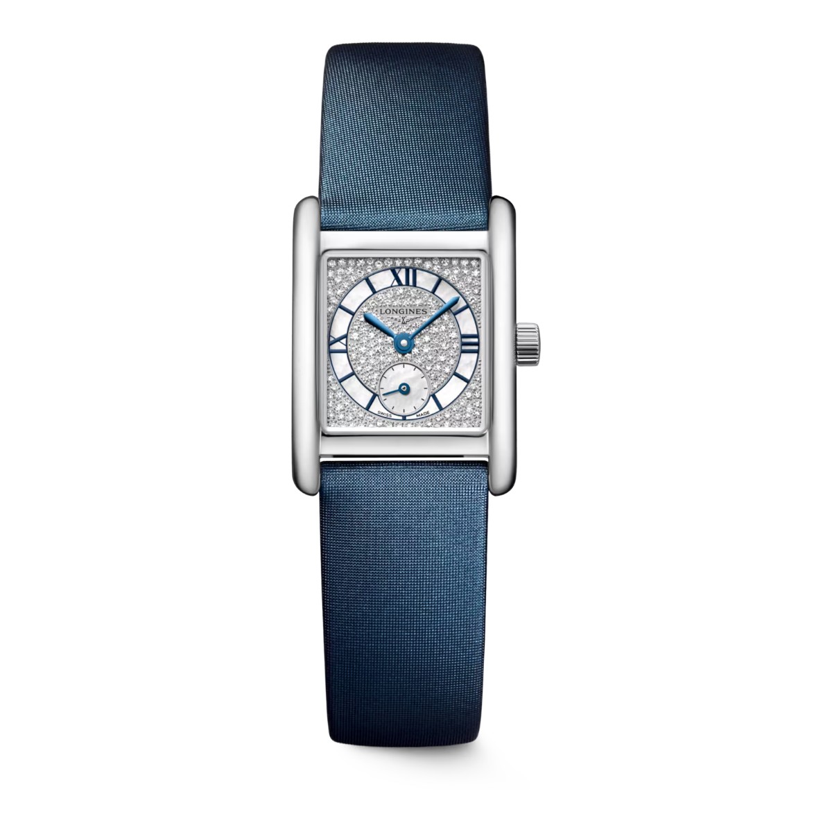 Longines Mini Dolcevita Quartz Women's 21.50mm x 29mm Women's Watch, Diamond and White Mother Of Pea