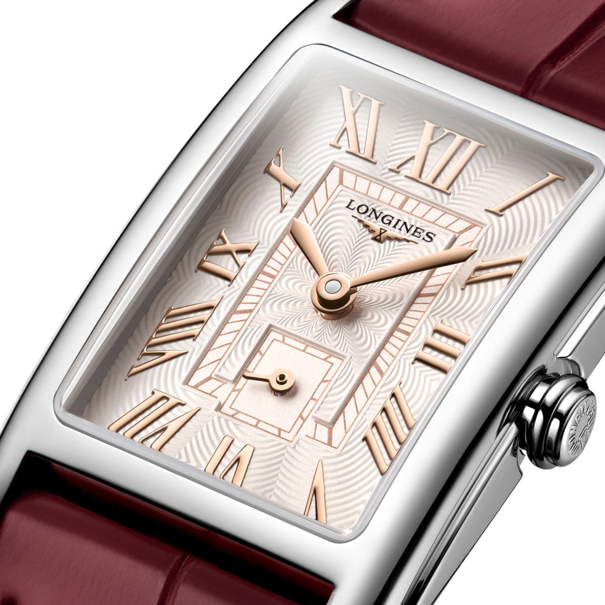 Longines Dolcevita Quartz 20.80mm x 32mm Watch, Ivory Rose Dial