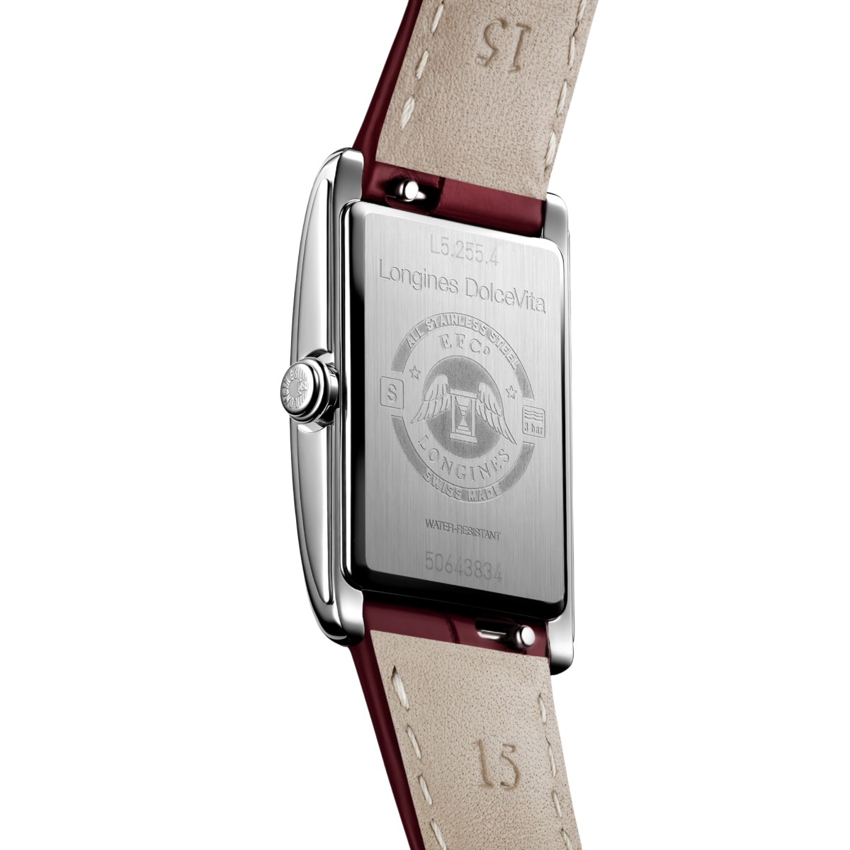 Longines Dolcevita Quartz 20.80mm x 32mm Watch, Ivory Rose Dial
