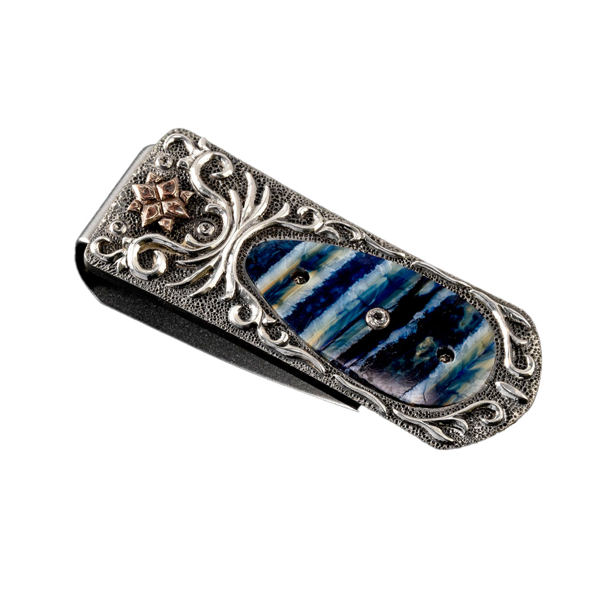 William Henry Zurich Blue Water Money Clip