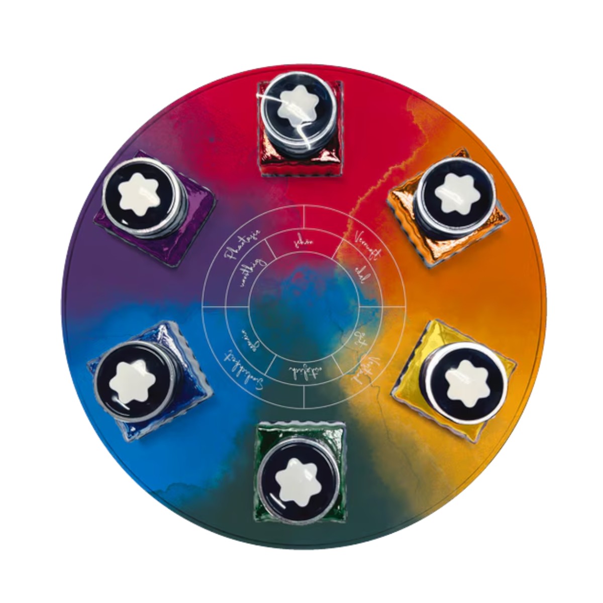 Montblanc Writers Edition Homage To Johann Wolfgang Von Goethe Ink Bottles, Set of 6