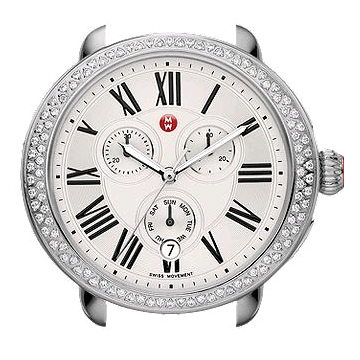 Michele Serein Chronograph Quartz Diamond White Dial Ladies Watch MW21A01A1966 Michele Pre-owned Michele Serein Chronograph Quartz Diamond  main image 4