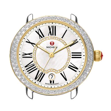Michele Serein 16 Two-Tone Diamond Women's Watch Dial