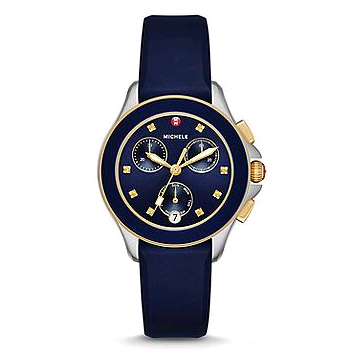 Michele cape chronograph watch top