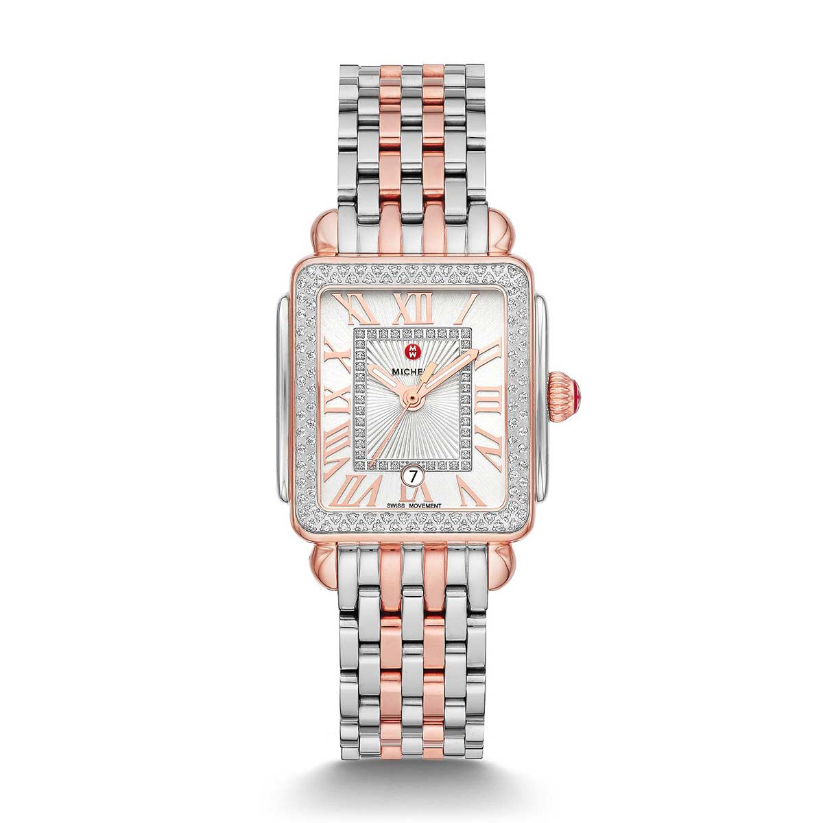 Michele Deco Madison Mid Diamond Two-Tone 31mm Women's Watch