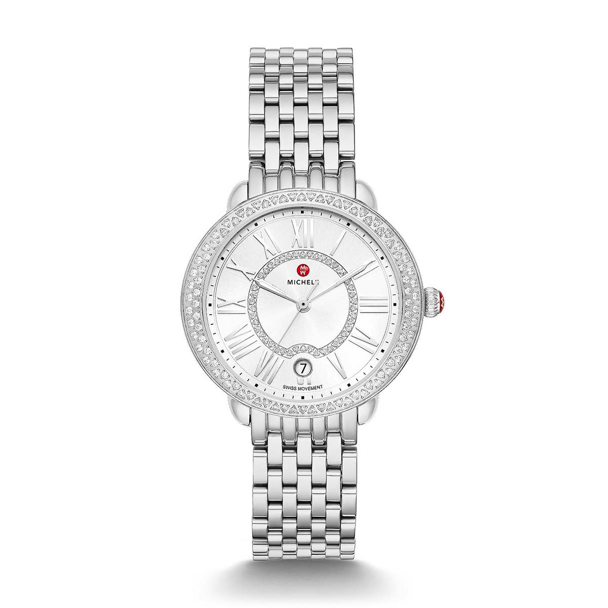 Michele Serein Mid Diamond 34mm Watch